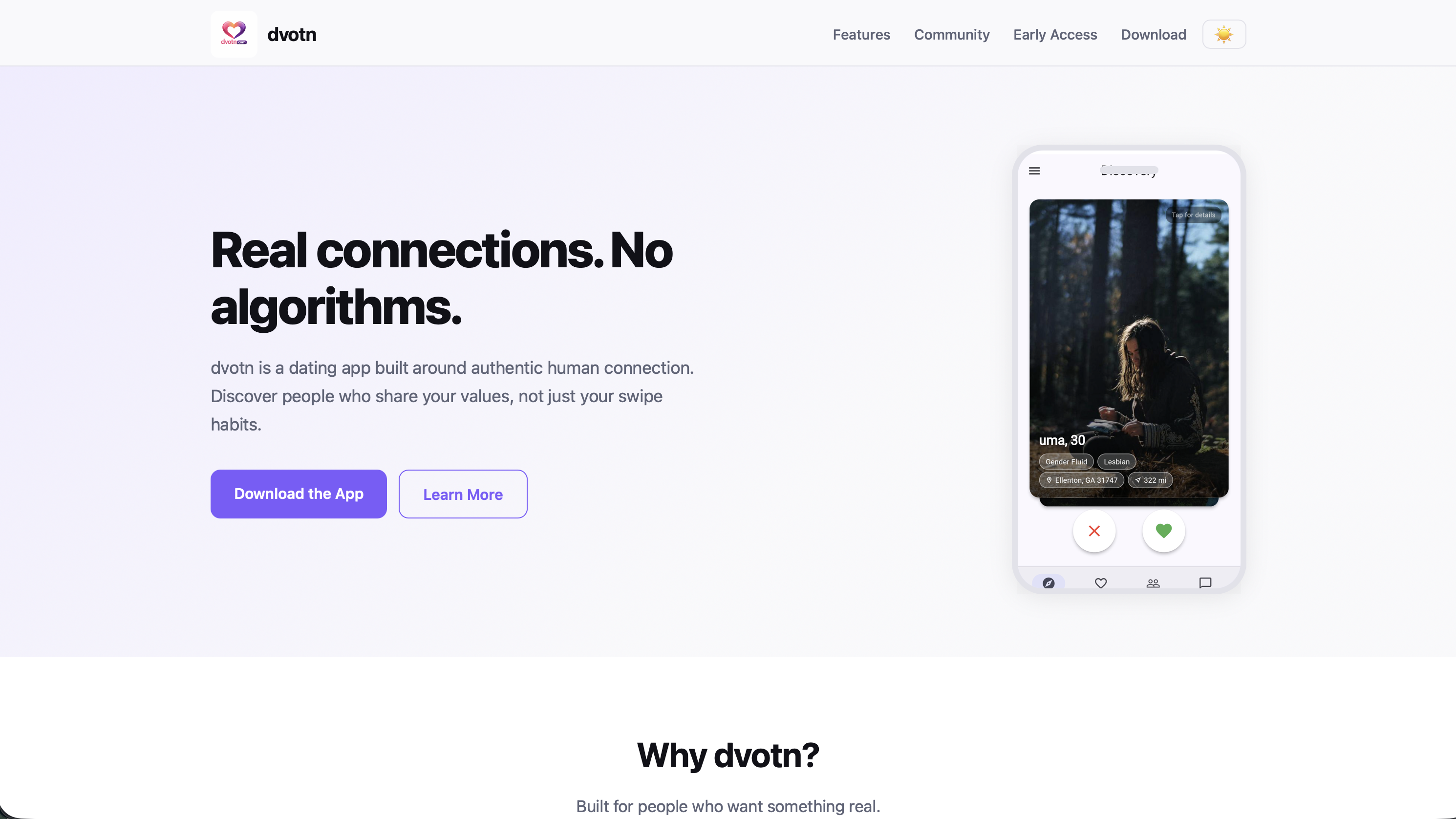 Screenshot of dvotn.com